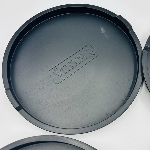 Viking Range Silicone Plastic Burner Covers Black Set of 5 - Picture 4 of 8